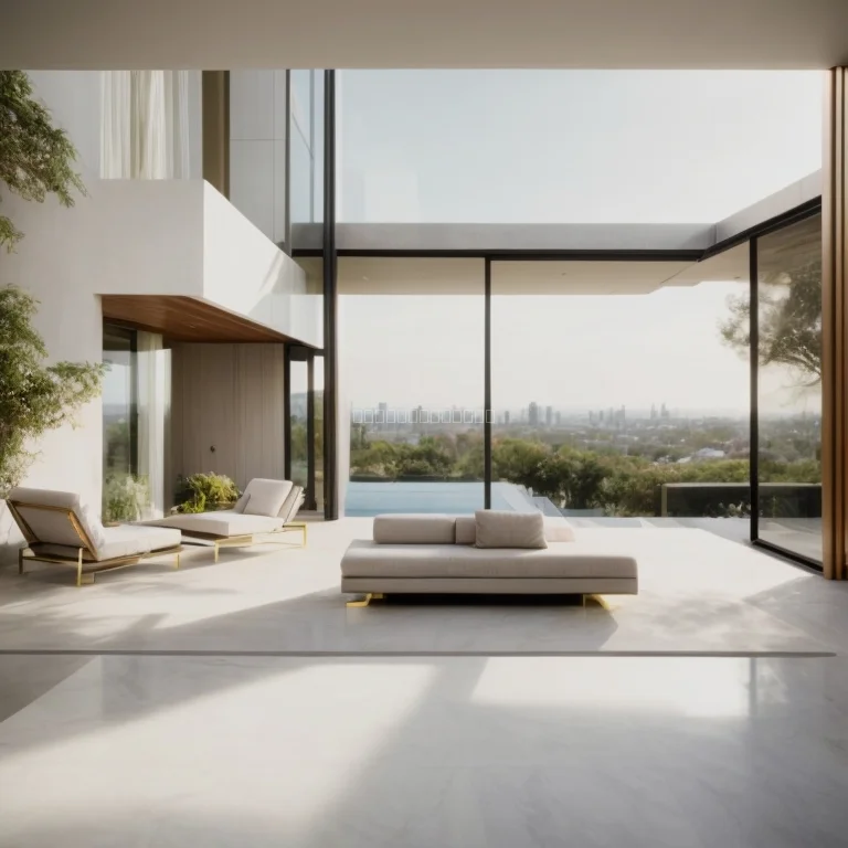 High end residence interior view